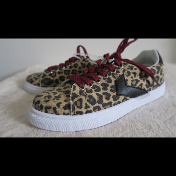 Shoes - animal print sneakers
